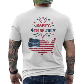 Happy 4Th Of July 2023 Patriotic American Independence-Day Mens Back Print T-shirt | Mazezy CA