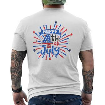 Happy 4Th Of July 2023 Patriotic American Independence-Day Mens Back Print T-shirt | Mazezy