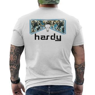 Hardy Bull Skull Music Western Men's T-shirt Back Print | Mazezy