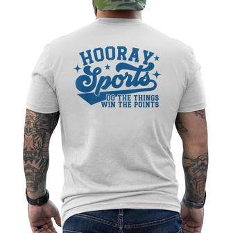 Hooray Sports Do The Things Win The Points Blue Sports Men's T-shirt Back Print - Thegiftio UK