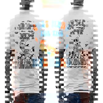 Hot Dog Im Just Here For The Wieners 4Th Of July Mens Back Print T-shirt | Mazezy