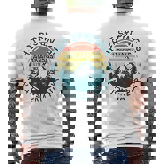 Hot Springs National Park Arkansas Nature Hiking Men's T-shirt Back Print | Mazezy