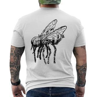 House Fly Fun Vintage Insect Bug Apparel Men's T-shirt Back Print | Mazezy