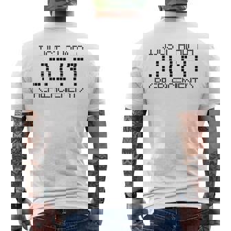 I Just Had A Joint Replacement Funny Hip Knee Replacement Mens Back Print T-shirt | Mazezy