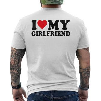 I Love My Girlfriend I Heart My Girlfriend I Love My Gf Mens Back Print T-shirt | Mazezy