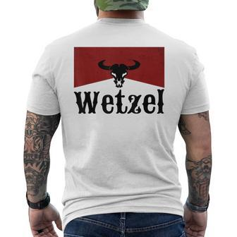 I Love Wetzel Last Name Wetzel Family Mens Back Print T-shirt | Mazezy