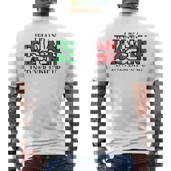 If I Had An Italian Accent - Funny Italy Mens Back Print T-shirt | Mazezy