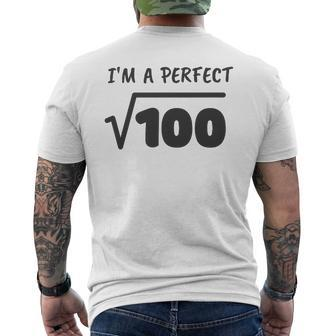Im A Perfect 10 - Funny Math Teacher Math Lover Arithmetic Math Funny Gifts Mens Back Print T-shirt | Mazezy