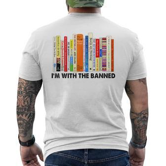 Im With The Banned Banned Books ReadingLibrarianBookish Mens Back Print T-shirt - Thegiftio UK
