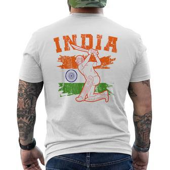 India Cricket Supporters Jersey Indian Cricket Fans Men's T-shirt Back Print | Mazezy