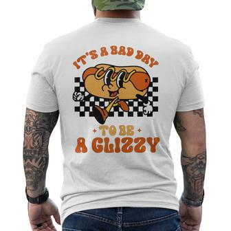 It's A Bad Day To Be A Glizzy Hot Dog Men's T-shirt Back Print | Mazezy