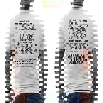Its A Jacobs Thing You Wouldnt Understand Matching Family Men's T-shirt Back Print | Seseable CA