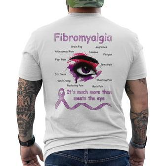 Its Much More Than Meets The Eyes Fibromyalgia Awareness Mens Back Print T-shirt - Thegiftio UK
