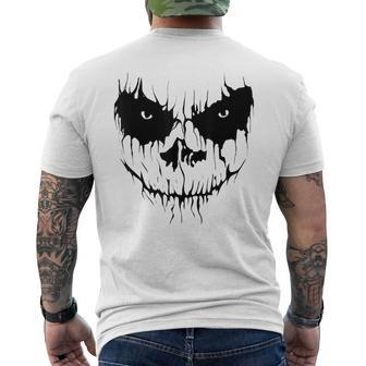 Jack O Latern Halloween Skull Horror Scary Skulls Halloween Skull Men's T-shirt Back Print | Mazezy