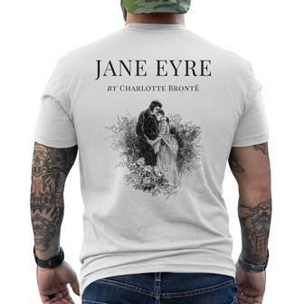 Jane Eyre Charlotte Bronte Cover Title Page Men's T-shirt Back Print | Mazezy AU