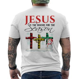 Jesus Is The Reason For The Season Christmas Nativity Men's T-shirt Back Print | Mazezy