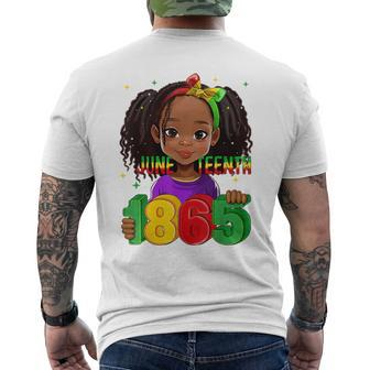 Junenth 1865 Brown Skin African American Girl Kid Toddler Mens Back Print T-shirt - Thegiftio UK