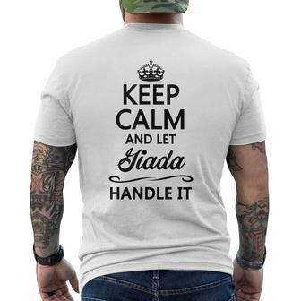 Keep Calm And Let Giada Handle It | Funny Name Gift IT Funny Gifts Mens Back Print T-shirt | Mazezy