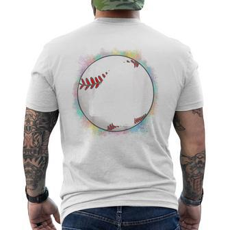 Kids Birthday Boy 4 Four Baseball 4Th Birthday Baseball Player Baseball Funny Gifts Mens Back Print T-shirt | Mazezy