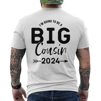 Kids Im Going To Be A Big Cousin 2024 Big Cousin 2024 Mens Back Print T-shirt - Monsterry AU