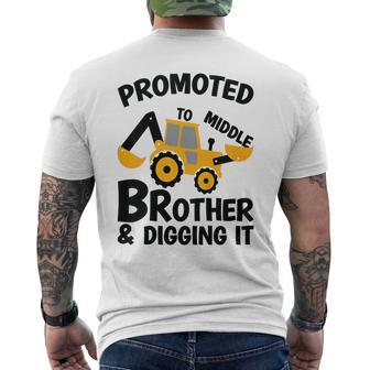 Kids Promoted To Middle Brother Baby Gender Celebration  Mens Back Print T-shirt