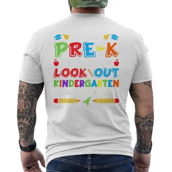 Kids So Long Pre K Kindergarten Here Graduate Last Day Of School Mens Back Print T-shirt | Mazezy UK