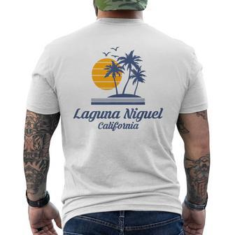 Laguna Niguel California Ca Beach City Tourist Souvenir Men's T-shirt Back Print | Mazezy
