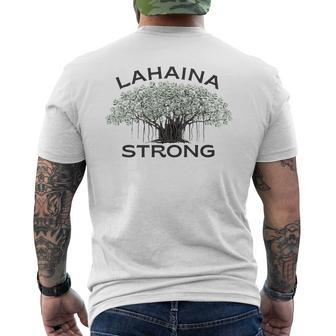 Lahaina Banyan Tree Maui Hawaii Strong Men's T-shirt Back Print | Mazezy