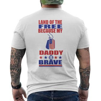 Land Of The Free 4Th Of July 2023 Patriotic American Usa Mens Back Print T-shirt | Mazezy