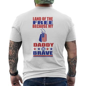 Land Of The Free 4Th Of July 2023 Patriotic American Usa Mens Back Print T-shirt | Mazezy CA