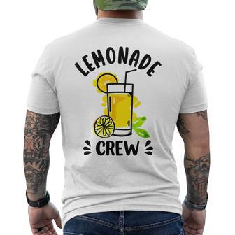 Lemonade Stand Boss Lemon Juice Lemonade Crew Men's Back Print T-shirt | Mazezy