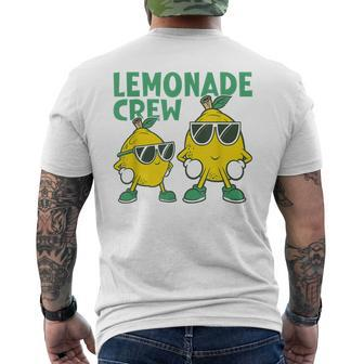 Lemonade Stand Ceo Lemonade Stand Crew Mens Back Print T-shirt | Mazezy