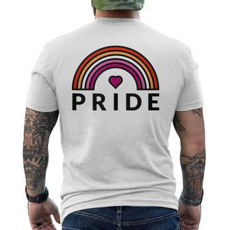 Lesbian | Sapphic | Wlw | Gay Pride Mens Back Print T-shirt | Mazezy