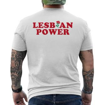 Lesbian Power - Lgbt Sapphic Gay Pride Lesbian Mens Back Print T-shirt | Mazezy