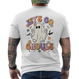 Lets Go Ghouls Retro Halloween Party Funny Ghost Pumpkin Pumpkin Funny Gifts Mens Back Print T-shirt | Mazezy AU