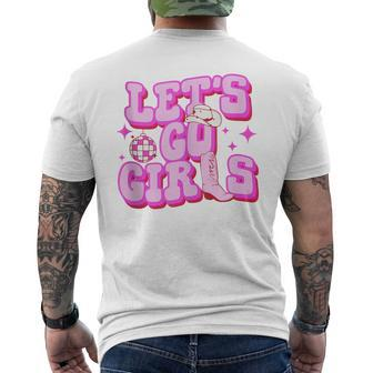 Lets Go Girls Cowgirls Hat Boots Country Western Cowgirl Mens Back Print T-shirt - Seseable
