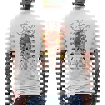 Lets Go Girls Matching Western Bridal Bachelorette Party Mens Back Print T-shirt | Mazezy