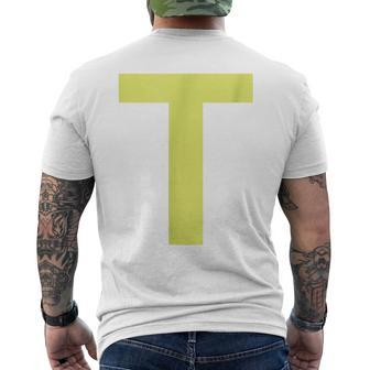 Letter T Chipmunk Group Matching Halloween Costume Men's T-shirt Back Print - Thegiftio UK