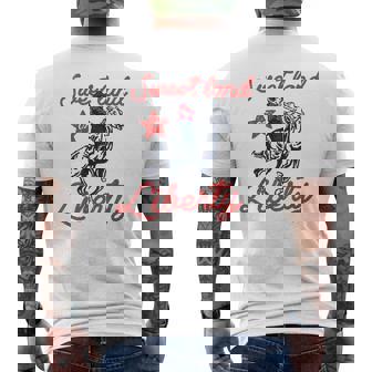 Liberty City Cowboy 4Th Of July Sweet Land Liberty Cowboy Mens Back Print T-shirt | Mazezy