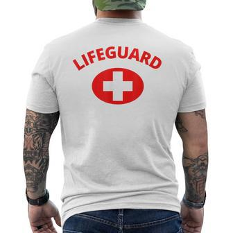 Lifeguard - Front Design Mens Back Print T-shirt | Mazezy