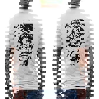 Lion Face Cool Zoo Animals Zoo Keeper Men's Back Print T-shirt | Mazezy