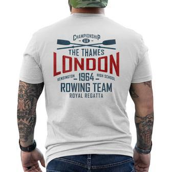 London Royal Regatta Rowing Team Men's T-shirt Back Print | Mazezy