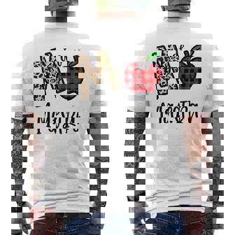 M De Maestra Leopard Apple Red Plain Men's T-shirt Back Print | Mazezy