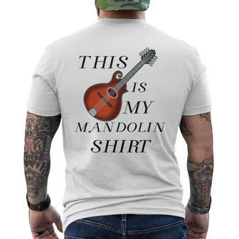 Mandolin Saying Musician Squad Men's Back Print T-shirt | Mazezy