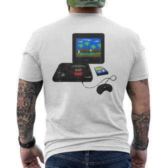 Mega Genesis 16Bit Japan Console Retro Gamer Men's T-shirt Back Print - Monsterry CA