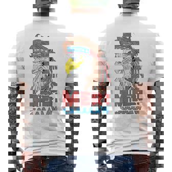 Meri-Caaaaaw - Eagle Mullet 4Th Of July Usa American Flag Mullet Funny Gifts Mens Back Print T-shirt | Mazezy