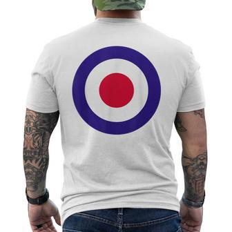 Mod Target Retro Mods Arrow Targets Fashion Men's T-shirt Back Print | Mazezy