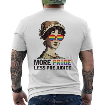 More Pride Less Prejudice Lgbt Gay Pride Month Mens Back Print T-shirt - Thegiftio UK