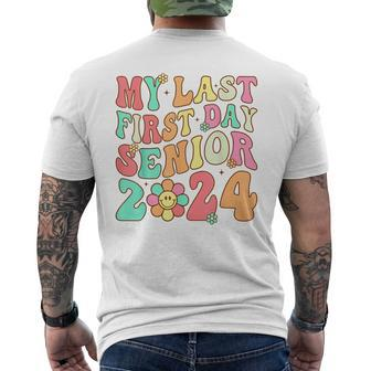 My Last First Day Senior 2024 Class Of 2024 Back To School Mens Back Print T-shirt - Monsterry CA
