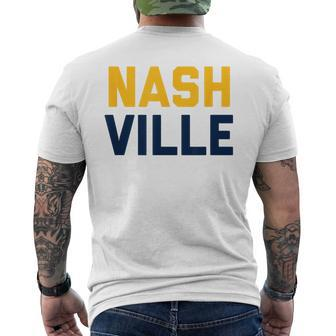 Nash Nashville Tennessee Men's T-shirt Back Print | Mazezy